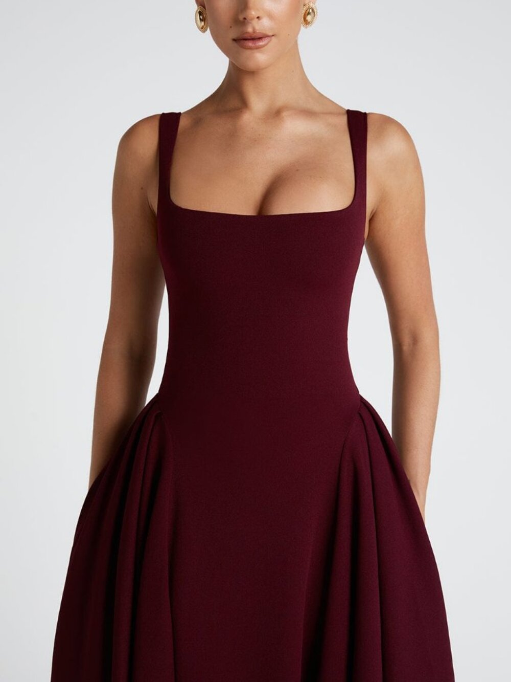 Babyboo Fashion Betty Midi Dress- Cherry Lacquer - Picture 7 of 7